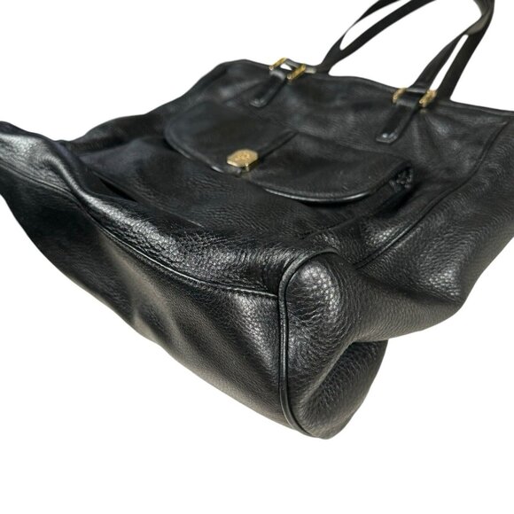 Tory Burch Black Clay Shopper Tote Pebble Leather - Picture 3 of 15